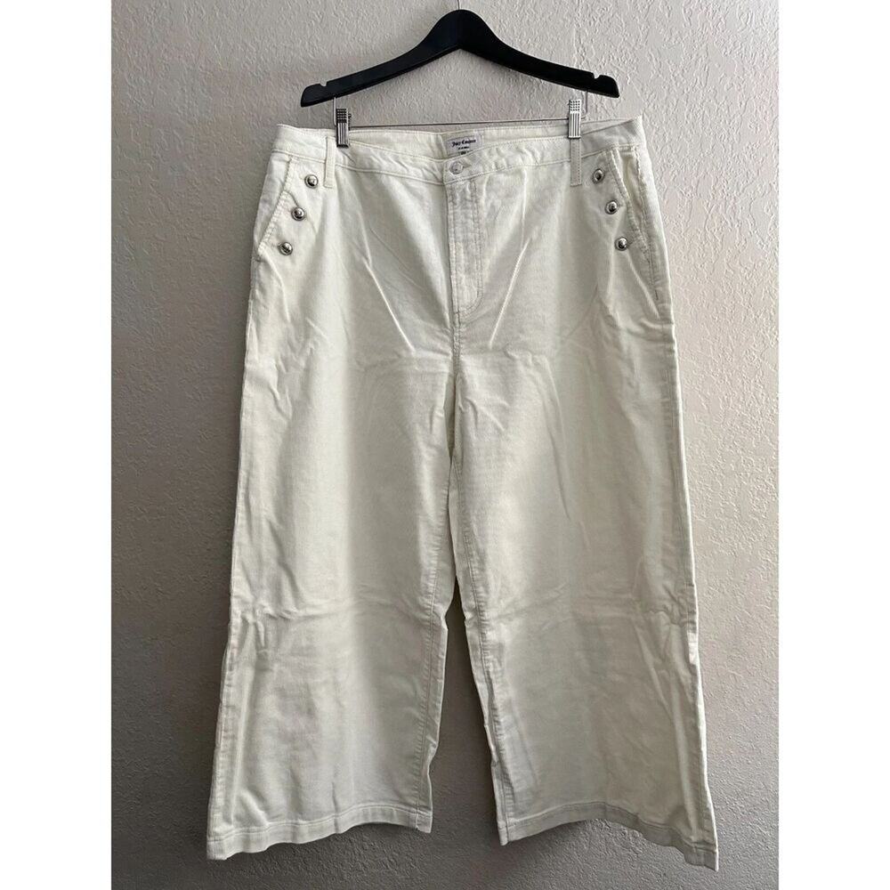 Juicy Couture Wide Leg Corduroy Pantsā Marshmallow High Rise Size 16W